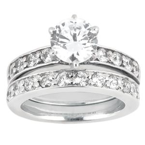 Taryn Collection Platinum Diamond Engagement Ring TQD A-6131