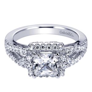 Gabriel 14 Karat Contemporary Engagement Ring ER6004W44JJ