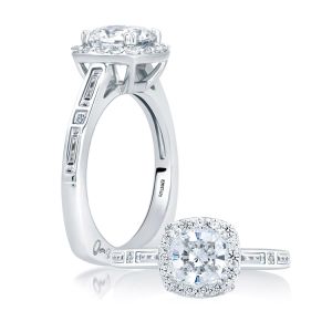 A.JAFFE Platinum Signature Engagement Ring MES652