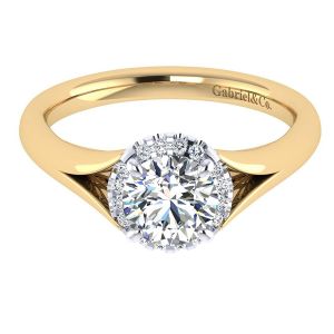 Gabriel 14 Karat Contemporary Engagement Ring ER7807M44JJ