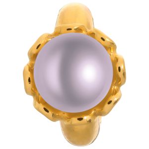 Endless Jewelry Purple Pearl Flower Gold Plated Charm 51252-5