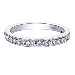 Gabriel 14 Karat Contemporary Wedding Band WB9336W44JJ