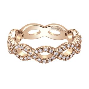 Gabriel Fashion 14 Karat Stackable Stackable Ladies' Ring LR4589K44JJ