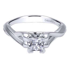 Gabriel 14 Karat Contemporary Engagement Ring ER11871S2W4JJJ
