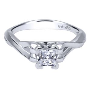 Gabriel 14 Karat Contemporary Engagement Ring ER11871S2W4JJJ