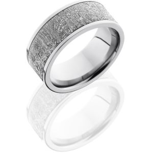Lashbrook CC7F15-Meteorite Polish Cobalt Chrome Meteorite Wedding Ring or Band