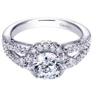 Gabriel 14 Karat Contemporary Engagement Ring ER6008W44JJ