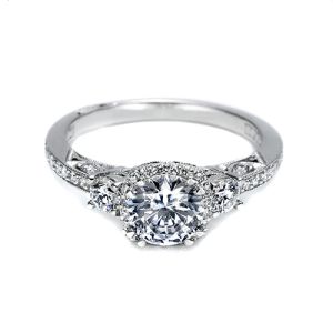 Tacori 18 Karat Dantela Engagement Ring 2623RDPTP