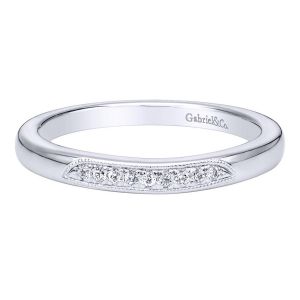 Gabriel 14 Karat Contemporary Wedding Band WB9550W44JJ