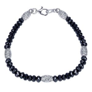 Gabriel Fashion Silver Bali Beads Bracelet TB2930SVJBS