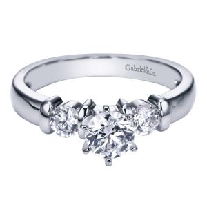 Gabriel Platinum Contemporary Engagement Ring ER1701PT3JJ