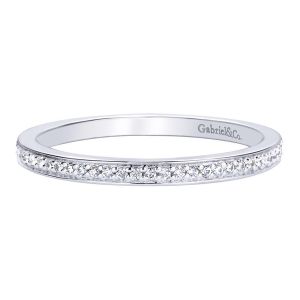 Gabriel 14 Karat Contemporary Wedding Band WB9604W44JJ