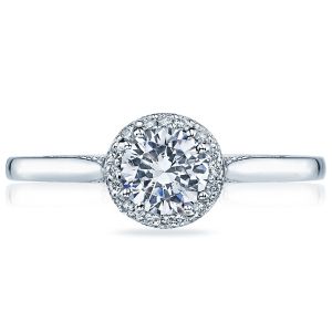 2639RD55 Platinum Tacori Dantela Engagement Ring