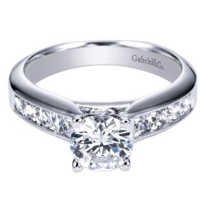 Gabriel 14 Karat Contemporary Engagement Ring ER3964W44JJ