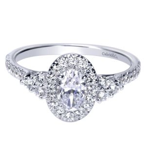 Gabriel 14 Karat Contemporary Engagement Ring ER98995W44JJ