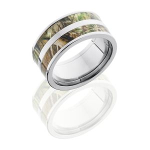 Lashbrook CAMO10F23-RTAP POLISH Camo Wedding Ring or Band