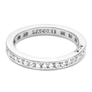Tacori 18 Karat Crescent Silhouette Wedding Band 2636 BRDMDET