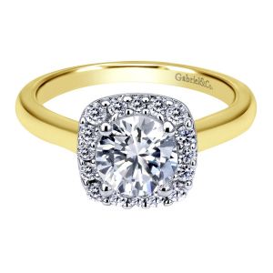 Gabriel 14 Karat Contemporary Engagement Ring ER6873M44JJ