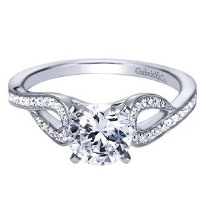 Gabriel 14 Karat Contemporary Engagement Ring ER7802W44JJ