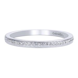 Gabriel 14 Karat Contemporary Wedding Band WB9605W44JJ