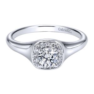 Gabriel 14 Karat Contemporary Engagement Ring ER911902R0W44JJ