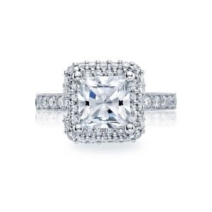 HT2520PR75 Tacori Crescent 18 Karat Engagement Ring