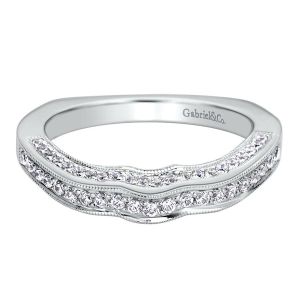 Gabriel 14 Karat Contemporary Wedding Band WB9265W44JJ