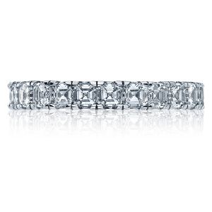 32-3 Platinum Tacori Clean Crescent Diamond Wedding Ring
