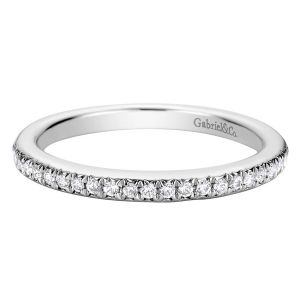 Gabriel 14 Karat Contemporary Wedding Band WB9298W44JJ