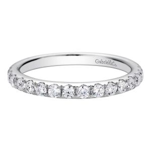 Gabriel 14 Karat Contemporary Wedding Band WB9405W44JJ