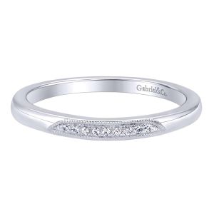 Gabriel 14 Karat Contemporary Wedding Band WB9549W44JJ