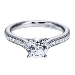 Gabriel 14 Karat Victorian Engagement Ring ER6670W44JJ