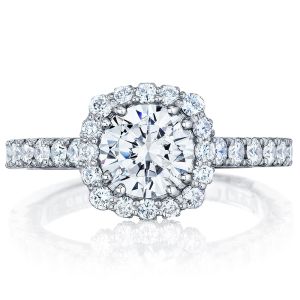 37-2CU65 Platinum Tacori Full Bloom Engagement Ring