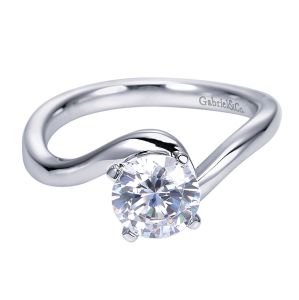 Gabriel Platinum Contemporary Engagement Ring ER6683PTJJJ