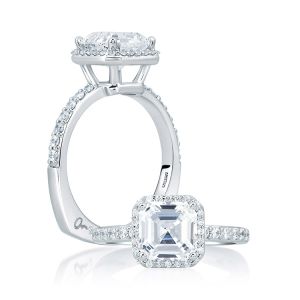 A.JAFFE Platinum Signature Engagement Ring MES639