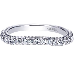 Gabriel 14 Karat Contemporary Wedding Band WB8807W44JJ