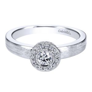 Gabriel 14 Karat Contemporary Engagement Ring ER96072W44JJ