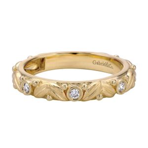 Gabriel Fashion 14 Karat Stackable Stackable Ladies' Ring LR5398Y44JJ