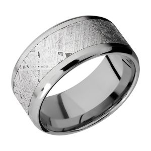 Lashbrook 10B17(NS)/METEORITE Titanium Wedding Ring or Band