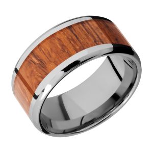 Lashbrook 10B17(NS)/HARDWOOD Titanium Wedding Ring or Band