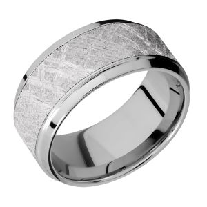 Lashbrook 10B17(S)/METEORITE Titanium Wedding Ring or Band