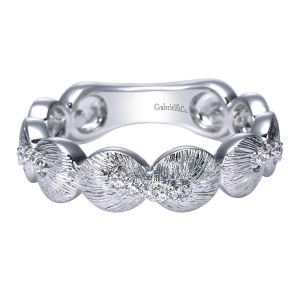 Gabriel Fashion 14 Karat Stackable Stackable Ladies' Ring LR6321W45JJ
