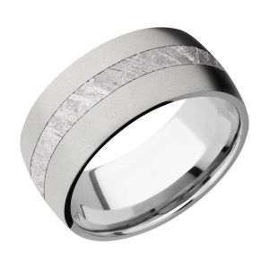 Lashbrook 10D13/METEORITE Titanium Wedding Ring or Band