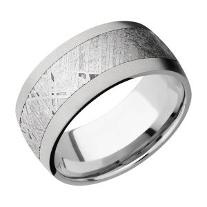 Lashbrook 10D16/METEORITE Titanium Wedding Ring or Band