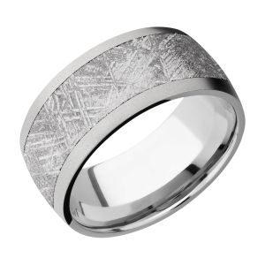 Lashbrook 10D17/METEORITE Titanium Wedding Ring or Band