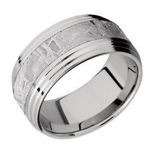 Lashbrook 10F2S15/METEORITE Titanium Wedding Ring or Band
