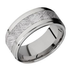 Lashbrook 10FGE15/METEORITE Titanium Wedding Ring or Band
