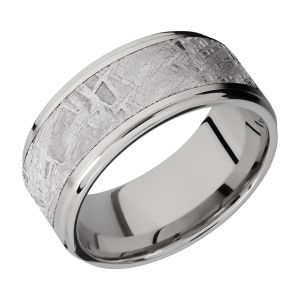 Lashbrook 10FGE17/METEORITE Titanium Wedding Ring or Band