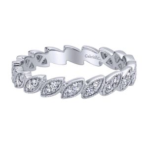 Gabriel Fashion 14 Karat Stackable Stackable Ladies' Ring LR4652W45JJ