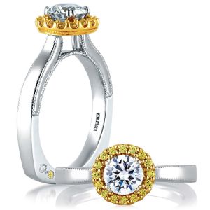 A.JAFFE 18 Karat Signature Engagement Ring MES601